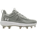 A_[A[}[ fB[X 싅 X|[c Under Armour Women's Glyde MT TPU Softball Cleats Grey/White