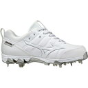 ミズノ レディース サッカー スポーツ Mizuno Women's 9-Spike Swift 7 Metal Fastpitch Softball Cleats White