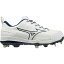 ߥ ǥ å ݡ Mizuno Women's Sweep 6 Metal Fastpitch Softball Cleats White/Navy