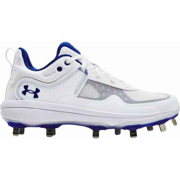 アンダーアーマー レディース 野球 スポーツ Under Armour Women's Glyde Metal Fastpitch Softball Cleats White/Royal