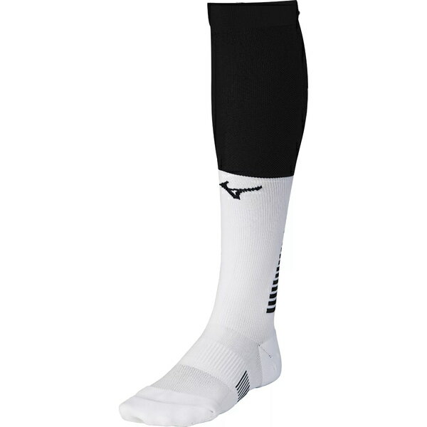 ~Ym Y C A_[EFA Mizuno Adult Diamond Elite Over-the-Calf Baseball/Softball Socks Black/White