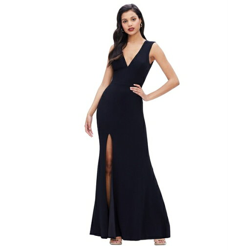 ドレスザポプレーション レディース ワンピース トップス Sandra V-Neck Gown Black ドレスザポプレーション レディース ワンピース トップス Sandra V-Neck Gown Black