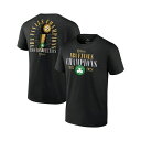 ファナティクス メンズ シャツ トップス Men's Boston Celtics 2024 NBA Finals Champions Fade Away Jumper Roster Signature T-Shirt Black