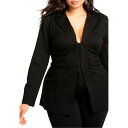 エロクイ レディース ジャケット&ブルゾン アウター Plus Size Corset Blazer Totally black