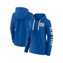 ファナティクス レディース パーカー・スウェットシャツ アウター Women's Heather Royal New York Giants Plus Size...