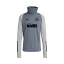 アディダス メンズ シャツ トップス Men's Gray Philadelphia Union Warm Raglan COLD.RDY Top Gray(4)