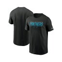 ナイキ メンズ シャツ トップス Men's Black Carolina Panthers Muscle T-shirt Black