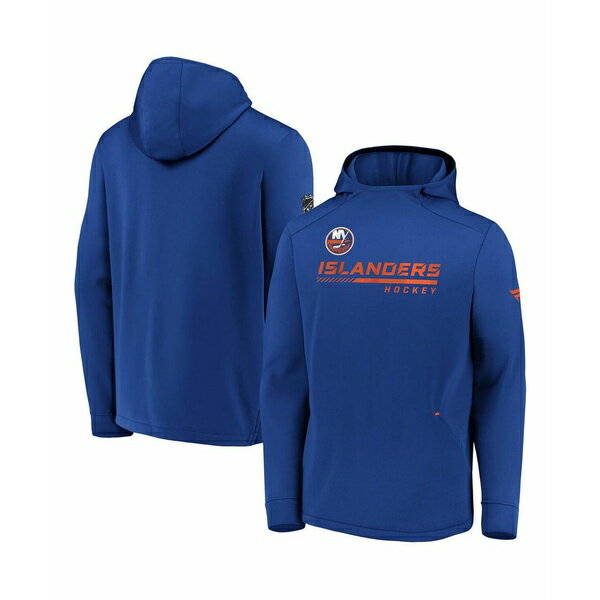 ファナティクス メンズ パーカー・スウェットシャツ アウター Men's Royal New York Islanders Authentic Pro Locker Room Pullover Hoodie Royal