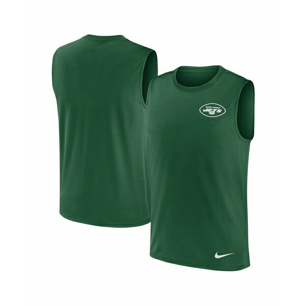 ʥ   ȥåץ Men's Green New York Jets Muscle Tank Top Green