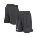 ナイキ メンズ カジュアルパンツ ボトムス Men's Anthracite Penn State Nittany Lions 2024 Sideline Mesh Shorts Anthracite, Navy(4)
