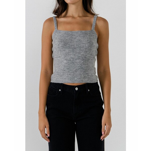 ɥ쥹 ǥ åȥ ȥåץ Women's Knit Tank Top Heather grey