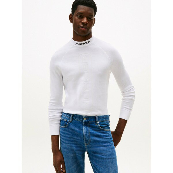 トミー ヒルフィガー メンズ ニット&セーター アウター F1 MOVIE RACING LS MOCKNECK - Jumper - optic..