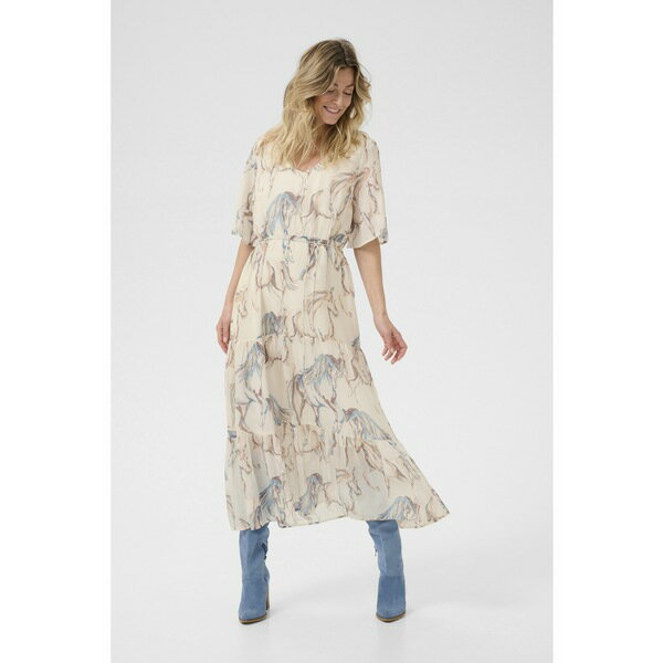 クリーム レディース ワンピース トップス VILMA - Occasion wear - blue horse