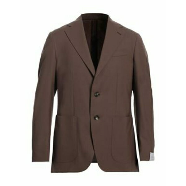 【送料無料】 カルーゾ メンズ ジャケット&ブルゾン アウター Blazers Brown