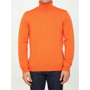 ロベルトコリーナ メンズ ニット&セーター アウター Orange Merino Wool Turtleneck ORANGE