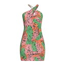 【送料無料】 フラコミーナ レディース ワンピース トップス Mini dresses Green