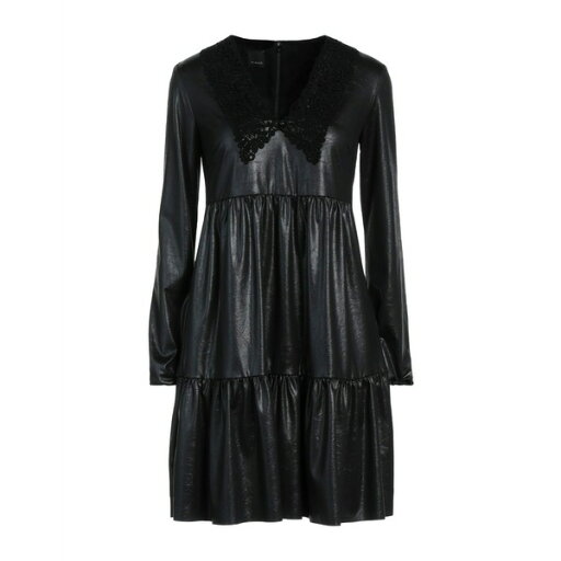 【送料無料】 ピンコ レディース ワンピース トップス Mini dresses Black 【送料無料】 ピンコ レディース ワンピース トップス Mini dresses Black