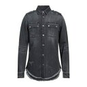 【送料無料】 バルマン メンズ シャツ トップス Denim shirts Black