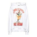 【送料無料】 モスキーノ レディース パーカー・スウェットシャツ アウター Sweatshirts White