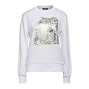 【送料無料】 ロベルトカヴァリ レディース パーカー・スウェットシャツ アウター Sweatshirts White