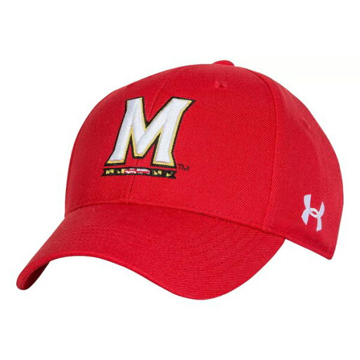 アンダーアーマー メンズ 帽子 アクセサリー Under Armour Men's Maryland Terrapins Red Adjustable Hat - アンダーアーマー メンズ 帽子 アクセサリー Under Armour Men's Maryland Terrapins Red Adjustable Hat -