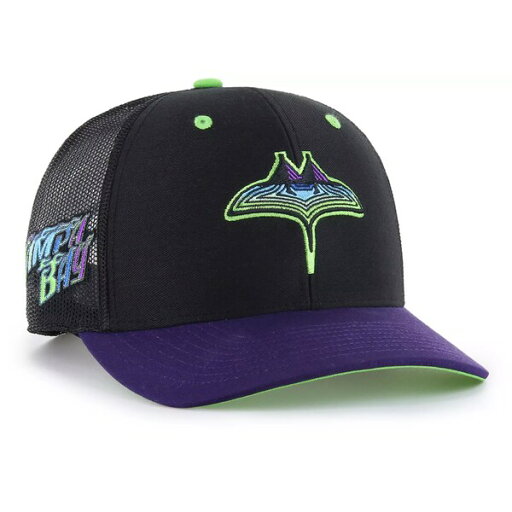 フォーティーセブン レディース 帽子 アクセサリー '47 Adult Tampa Bay Rays 2024 City Connect Adjustable Trucker Hat - フォーティーセブン レディース 帽子 アクセサリー '47 Adult Tampa Bay Rays 2024 City Connect Adjustable Trucker Hat -