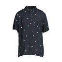 QUIKSILVER クイックシルバー シャツ トップス メンズ QS Camicia Minimark SS Midnight blue