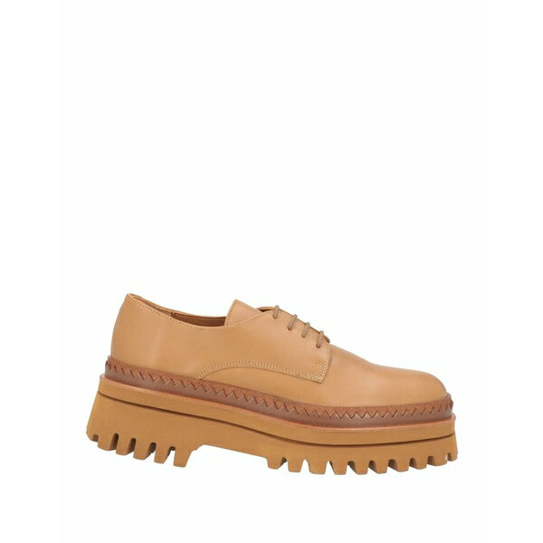 【送料無料】 エルヴィオ ザノン レディース オックスフォード シューズ Lace-up shoes Camel 1