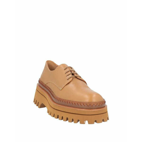 【送料無料】 エルヴィオ ザノン レディース オックスフォード シューズ Lace-up shoes Camel 2