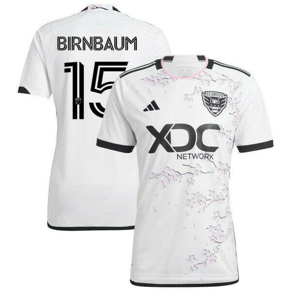 ǥ  ˥ե ȥåץ D.C. United adidas 2023 The Cherry Blossom Kit Replica Custom Jersey White