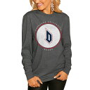 Q[fC fB[X TVc gbvX Duquesne Dukes Gameday Couture Women's Circle Graphic Fitted Long Sleeve TShirt Charcoal