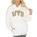 ゲームデイ レディース パーカー・スウェットシャツ アウター West Virginia Mountaineers Gameday Couture Women's Good Catch Premium Fleece Pullover Hoodie White