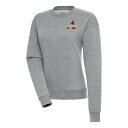 アンティグア レディース パーカー・スウェットシャツ アウター Alcorn State Braves Antigua Women's Victory Digital Thermal Pullover Sweatshirt Heather Gray