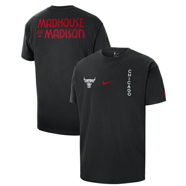 ナイキ メンズ Tシャツ トップス Chicago Bulls Nike 2023/24 City Edition Courtside Max90 TShirt Black