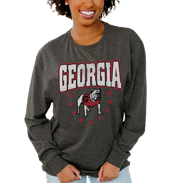 Q[fC fB[X TVc gbvX Georgia Bulldogs Gameday Couture Women's Everyday Long Sleeve TShirt Charcoal