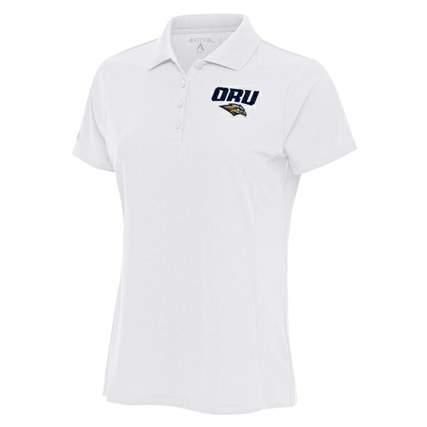 アンティグア レディース ポロシャツ トップス Oral Roberts Golden Eagles Antigua Women's Legacy Pique Polo White