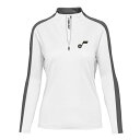 レベルウェア レディース パーカー・スウェットシャツ アウター Utah Jazz Levelwear Women's Remi Insignia Core QuarterZip Pullover Top White