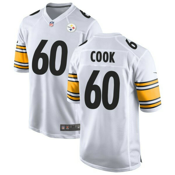 ナイキ メンズ ユニフォーム トップス Pittsburgh Steelers Nike Game Custom Jersey White