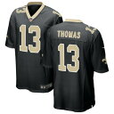 ナイキ メンズ ユニフォーム トップス New Orleans Saints Nike Custom Game Jersey Black