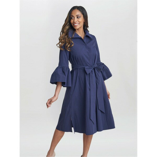 ジーナバッコーニ レディース ワンピース トップス Melinda Taffeta Shirt Dress