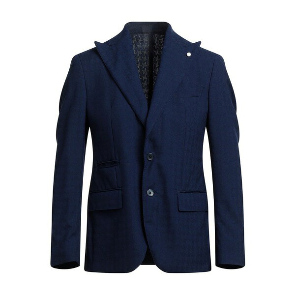 【送料無料】 ルイジ・ビアンキ・マントヴァ メンズ ジャケット＆ブルゾン アウター Blazers Blue