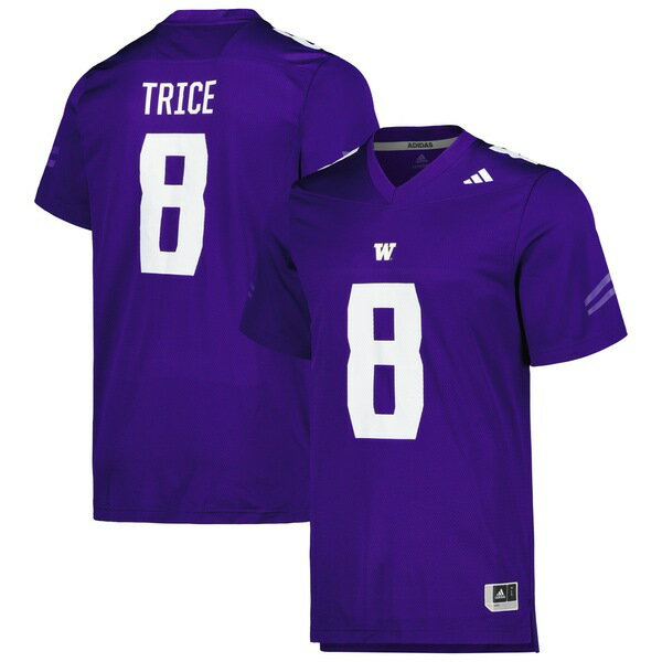 アディダス メンズ ユニフォーム トップス Bralen Trice Washington Huskies adidas Replica Football Jersey Purple