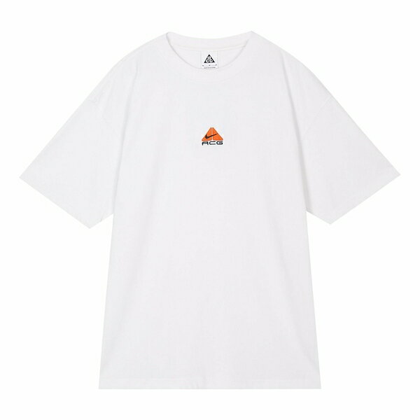 Nike ナイキ メンズ スニーカー 【Nike ACG Logo Embroidered Pattern Loose Round Neck Short Sleeve White DQ1815-121】 サイズ US_M_XS