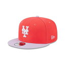 j[G fB[X Xq ANZT[ Men's Red and Purple New York Mets Spring Basic Two-Tone 9FIFTY Snapback Hat Red, Purple