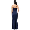 エスケープ レディース ワンピース トップス Women's Asymmetric-Hem Sleeveless Dress Navy