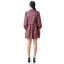 イングリッシュファクトリー レディース ワンピース トップス Women's Floral-Print Mini Shirtdress Black/red