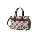 ヴィヴィアンウエストウッド トートバッグ（レディース） MKFコレクション レディース トートバッグ バッグ Vivian Plaid Women's Tote Satchel Bag by Mia K Coffee