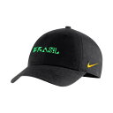 iCL fB[X Xq ANZT[ Men's Black Brazil National Team Campus Performance Adjustable Hat Black