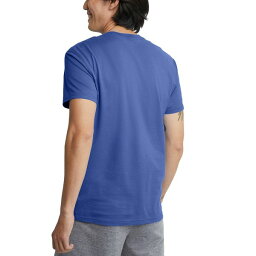 ヘインズ メンズ Tシャツ トップス Men's Originals Cotton Short Sleeve T-shirt Deep Forte Blue