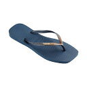 ハワイアナス ハワイアナス レディース サンダル シューズ Women's Slim Square Glitter Sandals Indigo Blue